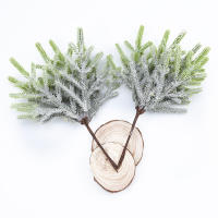 6Pcs Plantas Artificiales Pin Falsas En Vajillas Decoraciones De Navidad Para El Hogar Bodas DIY Regalos Caja De Coronas De Navidad Flores De Plástico - details 4