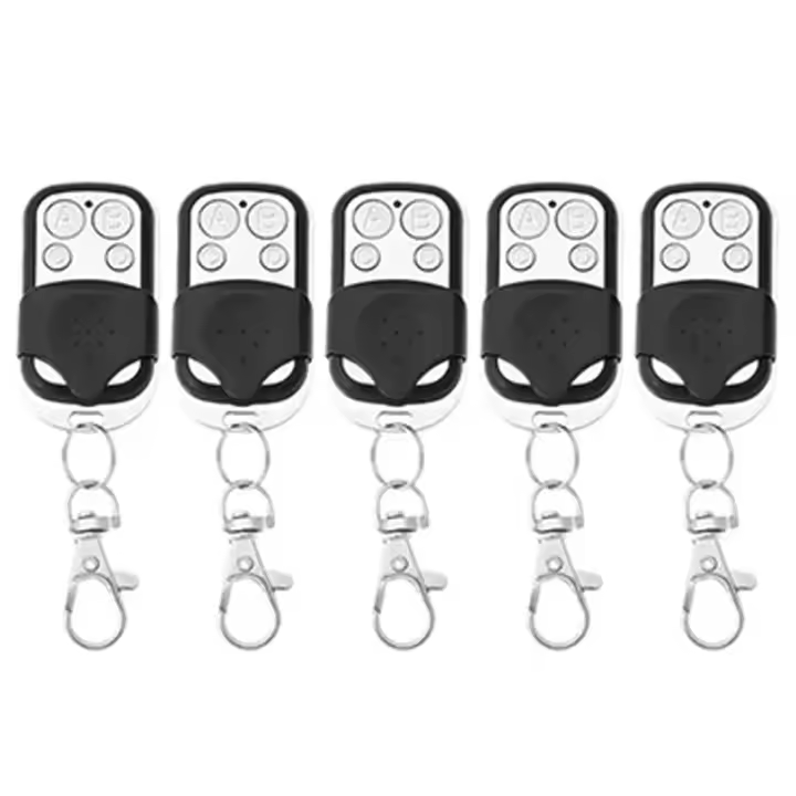Control Remoto De Puerta De Garaje Electrónica 433MHZ Duplicado 5/10PCS Universal Sin Cable 4 Botones Metálico Para Automóviles - 1