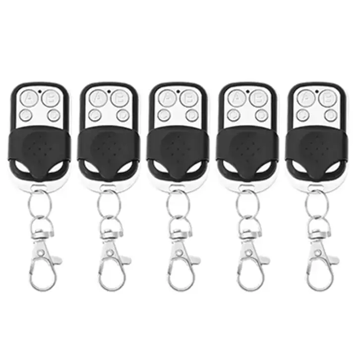 Control Remoto De Puerta De Garaje Electrónica 433MHZ Duplicado 5/10PCS Universal Sin Cable 4 Botones Metálico Para Automóviles - 1