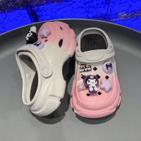 Sandalias De Verano Para Niñas Sanrio Kuromi Corte Transpirables Cómodas Y Moda Suaves Para Exterior Playa Casual Tallas Trueñas - details 8