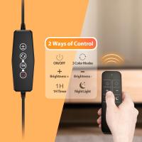 Lámpara De Escritorio USB Ajustable Con 10 Niveles Y 3 Colores Incluye 160 LED Para Lectura Nocturna Y Clip De Pico De Ganso - details 0