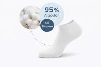 SKYNED Pack 12 Calcetines Hombre y Mujer 95% Algodón - Calcetines Pádel y Deporte - Tobilleros Blancos Negros - Día del Padre - details 0