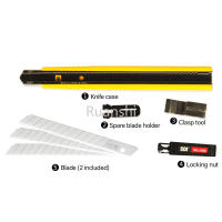 Cuchillo De Utilidad SDI 9mm Para Pelar Cajas Y Cortar Papel Herramienta De Arte Y Manualidades Cuchillo Pequeño Para Cortar Plástico Y Película - details 1