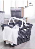Cesta De Compras Portátil Supermercado Cesta De Alimentos Cesta De Almacenamiento Para Baño Cesta De Panadería Cesta De Almacenamiento Versátil - details 2