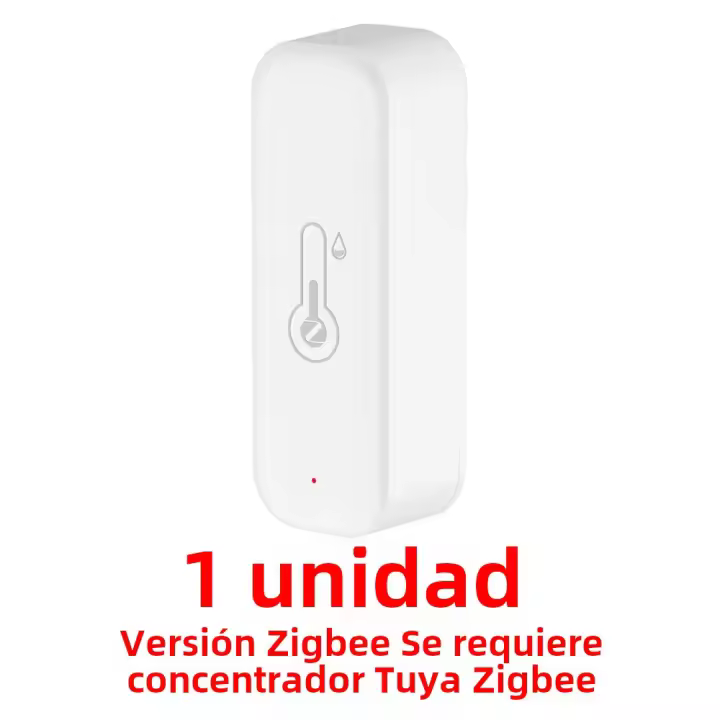 Termómetro Inteligente Zigbee 3.0 Tuya Con Control Remoto Por App Para El Hogar Automático Compatible Con Alexa Y Google Assistant Medidor De Temperatura Y Humedad - 1