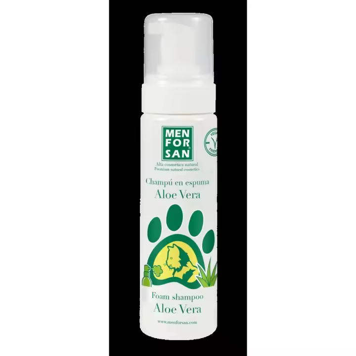 menforsan champu en espuma con aloe vera gatos 200ml - 1