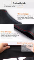Cubierta De Volante Para Coche De Cuero Microfibra DIY Accesorios De Interior Para Audi A3 8P Sportback A4 B7 Avant A6 C6 S4 Seat Exeo - details 3