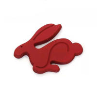 Emblema De Conejo Corre 3D Para VW Universal Adorno De Coche De Plata Cromo Estilo Dibujos Animados Para Maletero Acessorios De Coche - details 10