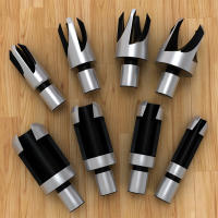 8Pcs Brocas De Madera De Madera Con 4 Ramas Broca De Agujero Para Trabajar La Madera Taladro De Abrazadera De Punta Taperada Taladro De Goma Taladro De Hoja Circular - details 3