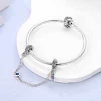 Cadena De Seguridad Platinada De Plata Con Bolas Para Pulsera Original Joyería Hecha a Medida Clip De Estopilla Charm Adecuado Para Joyería - details 55