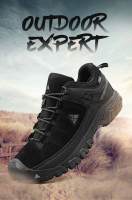 HIKEUP Zapatos De Senderismo Para Hombres Calidad Superior Duraderos De Cuero Suela De Goma Para Actividades Al Aire Libre Talla Verdadera - details 0