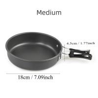 Juego De Cocina Para Camping Ultra-Ligero De Aluminio Duro Frying Pan Y Utensilios De Cocina Para Pícnic Y Senderismo - details 1