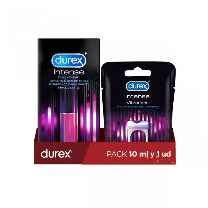 Durex Anillo Vibrador Intense Orgasmic Vibrations Estimulador Clítoris + Gel Intense Orgasmic Estimulador del clítoris - 1