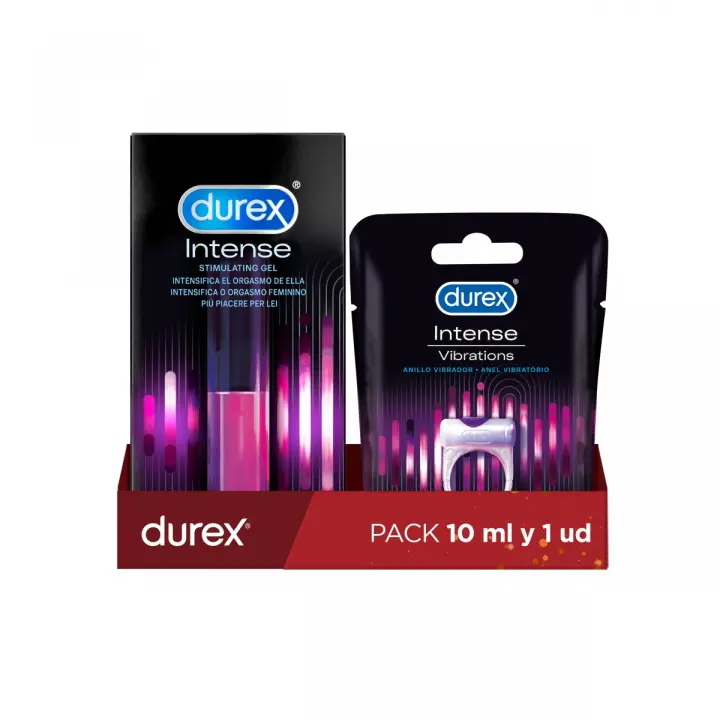 Durex Anillo Vibrador Intense Orgasmic Vibrations Estimulador Clítoris + Gel Intense Orgasmic Estimulador del clítoris - 1