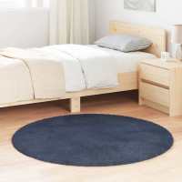 vidaXL Alfombra peluda de pelo largo NAVARRA 120x120cm poliéster en color Beige/Crema/Gris plateado y más - details 5