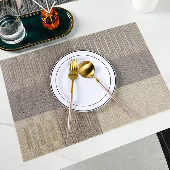 1pc Estilo Nórdico Suficiente Luz De Lujo Para Mesa De Comedor Decoración De Mesa De Café Tapete Rectangular Material Plástico - 1