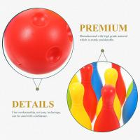 Juego de bolos para niños, mini juego de bolos de juguete para jardín, juegos de fiesta en interiores, 10 piezas con 2 bolas para niños mayores de 3 años. - details 1