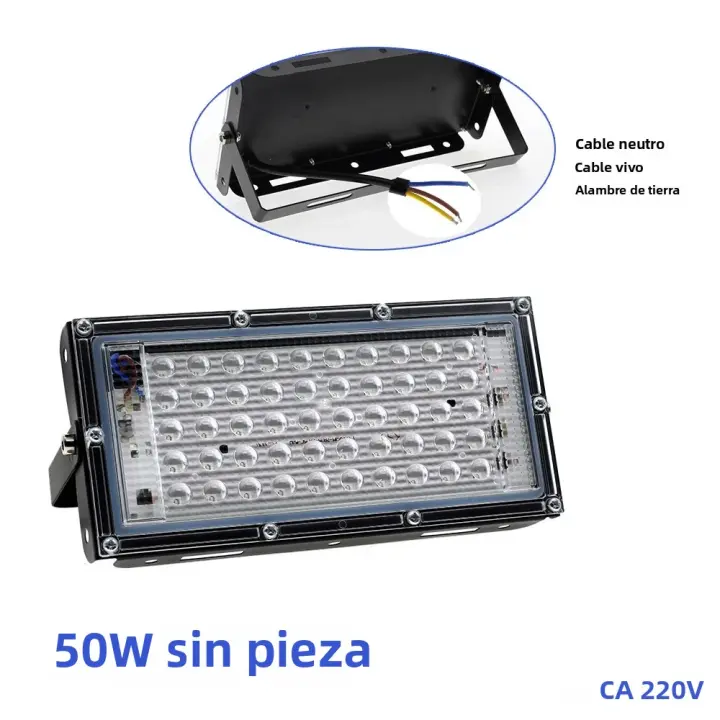 Lámpara UV LED De Inundación 395nm 400nm 50W 100W Impermeable Para Escenario Disco Fiesta Backlight 220V 110V Luz De Fondo De Escenario - 1