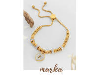 Encanto Pulsera de diamantes con incrustaciones de candado en forma de corazón estilo Ins, pulsera de hebilla extraíble de acero de titanio, nicho ligero, joyería de mano de moda versátil de lujo, joyería de mujer de tamaño ajustable - details 1