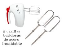 Batidora de Varillas Amasadora 250W 5 Velocidades Accesorios Incluidos 2 Varillas Batidora y Amasadora - details 3