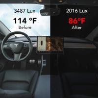 Parabrisas De Sol Para Tesla Model 3/Y Protección Solar Y Aislamiento Térmico Plegable Y Grueso Ventana Frontal Accesorios De Coche - details 2