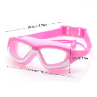 Gafas De Natación Para Niños Y Niñas Antiniebla Y Impermeables Con Marco Grande Equipamiento Deportivo Para Estudiantes - details 0