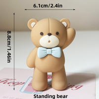 Topper De Pastel Oso Azul Para Fiesta De Cumpleaños Bebé Decoración De Fiesta Con Bolas De Oso Teddy Tema Oso Mini Para Niños - details 16