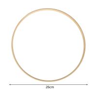 Anillos De Bambú Madera 10Pcs 26cm Para Manualidades DIY Anillos Florales Para Bordado Decoración De Boda Y Navidad - details 5