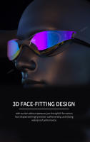 Gafas De Natación Profesionales Antiniebla Con Lente De Ángulo Amplio HD Ajuste Cómodo Puente De Nariz Ajustable Diseño Estilizado Para Hombres - details 2