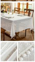 Nueva Toalla De Mesa Romántica Francesa Pequeña En Malla 1pc 85/100/140/180/200/220/260/300cm Impermeable Y Repelente De Suciedad Estilo Meditarráneo Floral Rectangular - details 9