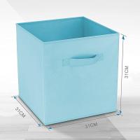 Caja de Almacenaje Plegable, de 31x31x31cm, 11 Colores, Cajas organizadoras en Tela, Caja para organizar Ropa, Juguetes y Sábanas en Armarios - details 12