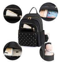 Mochila Vintage Clásica De Nylon Para Mujer Bolsa De Viaje Casual Solida Gran Capacidad Para Escuela Y Universidad Mochila Para Niñas - details 17