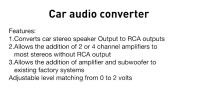 Módulo De Retardo 12V 2 Canales Convertidor De Audio Para Coche Filtro De Frecuencia Para Estéreo Y Altavoces RCA Alto a Bajo - details 0