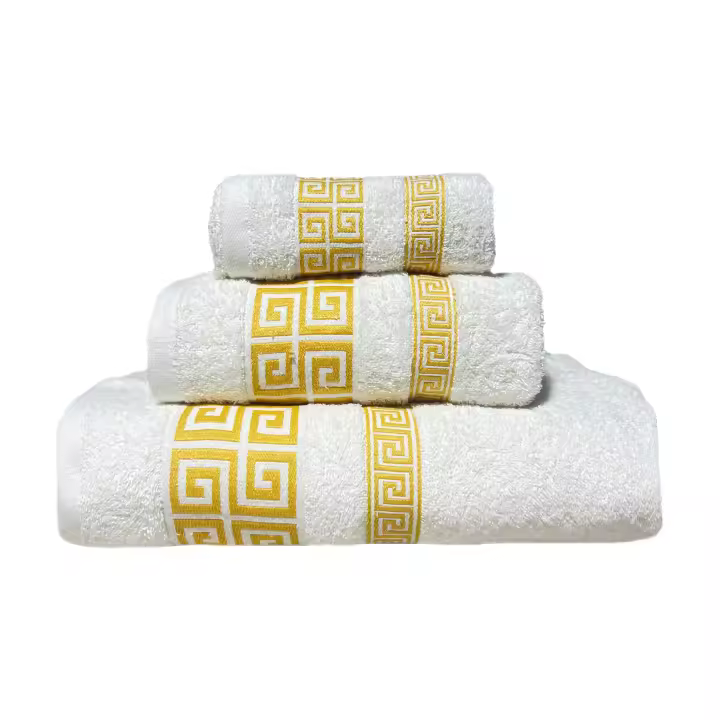 ILOVEHOME - Juego de Toallas de Baño 100% Algodón 450G - Set de 3 Piezas en Colores Variados , Incluye una toalla de tocador (30x50cm), una toalla de lavabo (50x100cm) y una toalla de sábana (100x150cm) - 1