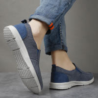 Zapatos De Lona Transpirables Para Hombre Verano Mocasines De Caminar Comodidad Al Aire Libre Slip on Clásicos Loafers Para Hombre - details 18