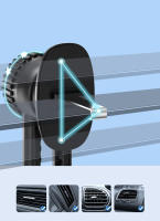 Soporte De Teléfono Móvil Para Ventilador De Coche Universal Clip Montaje Con Cabeza De Bola De 17 Mm Y Gancho Espiral Base Para GPS - details 2