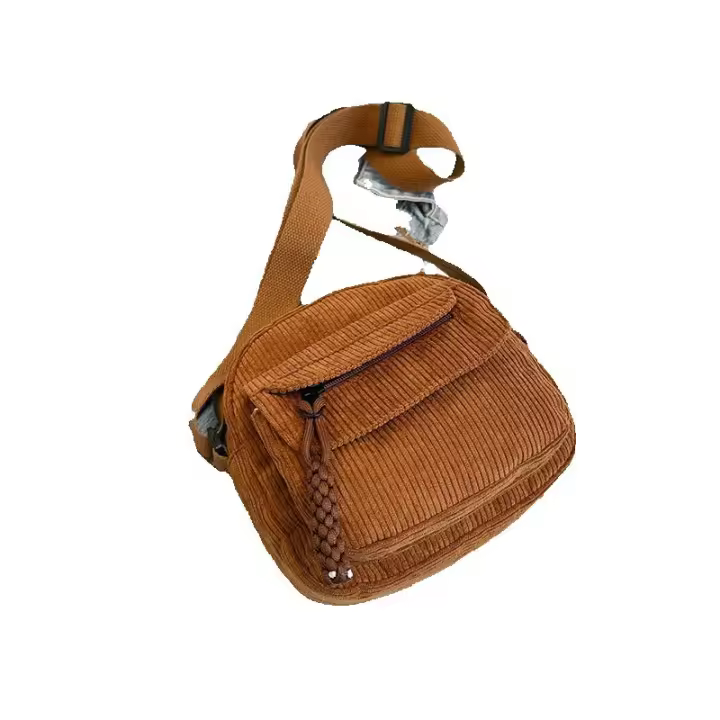 Color de moda sólido casual Bolsa de Tela campus estilo Niñas un hombre crossbody Bolsa Moda pequeña - 1