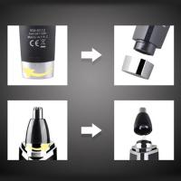 Kemei 6512 Trimmer De Pelo Nasal Electrónico Afeitadora De Cabello Para Nariz Y Orejas Recortador De Pelo Nariz Limpia Y Epilador - details 1