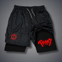 Shorts De Compresión Para Hombre 2 En 1 Con Bolsillos Para Teléfono Móvil Ropa Deportiva Secado Rápido Para Gimnasio Y Correr - details 4