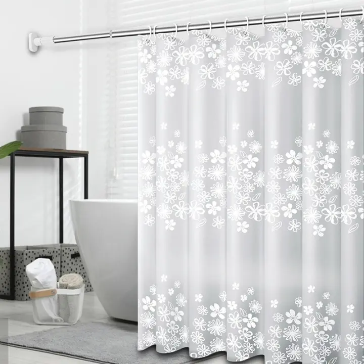 Cortina de Ducha impermeable, curtain Partition a prueba de Moho, Cortina para Puerta de baño, Cortina de Ducha con separación Seca y húmeda,Para Duchas y Baños. - 1
