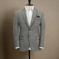 Chaqueta De Traje De Cuadros Para Hombre Estilo Americano Ajustada Con Borla Y Patrón De Perro Suave Para Bodas Y Uso Diario - details 6