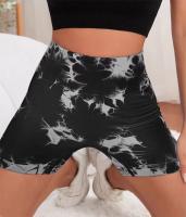 Shorts De Yoga De Cintura Alta Sin Costuras Tie Dye Secado Rápido Mujer Shorts Deportivos Levantador De Caderas Honey Peach - details 0