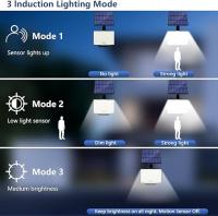 Lámpara Solar Exterior LED 160/128 Con 3 Modos Luz De Decoración Para Jardín Y Parque Sensor De Movimiento PIR Impermeable IP65 - details 9
