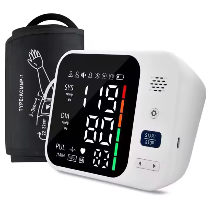 Tensiómetro de Muñeca digital , medición precisa de la presión arterial y el pulso,Medidor Automático De Presión Arterial Para La Muñeca, pantalla LCD grande - 1