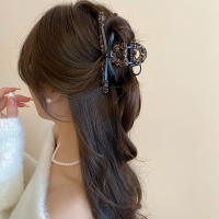 Pinza Para El Cabello De Cuero Artificial Con Diseño De Leopardo Y Lazo Adorno De Moda Para Mujer Accesorio De Pelo Cool Y Dulce Para Exteriores - details 3