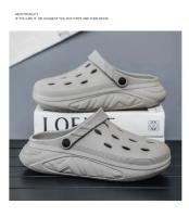 Zapatillas De Hombre Para El Jardín Y La Playa Zapatos De Comodidad Con Suela Gruesa Sandalias De Casa Exterior Clogs EVA Medio Tacón Estilo Sólido - details 19
