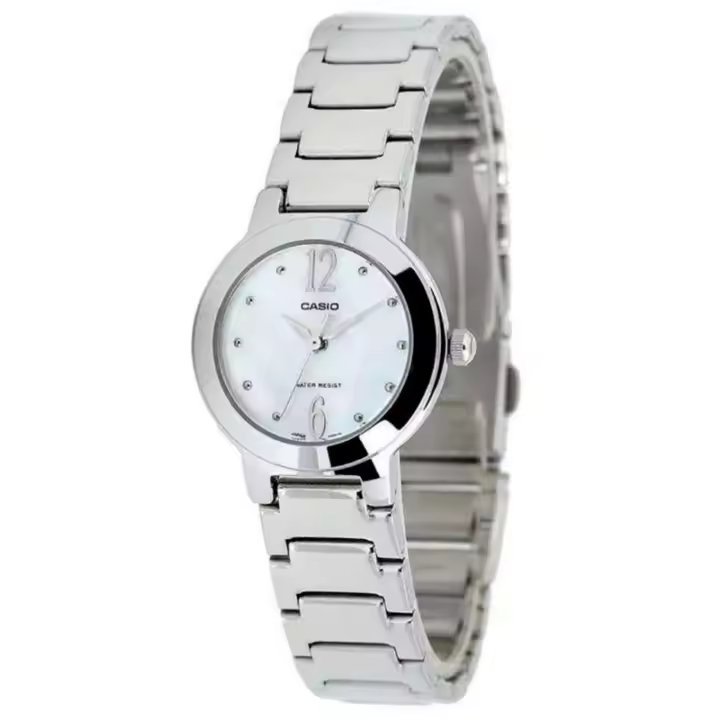 Casio  Ltp-1191a-7a Reloj De Pulsera Analógico Para Mujer Color Plateado - 1