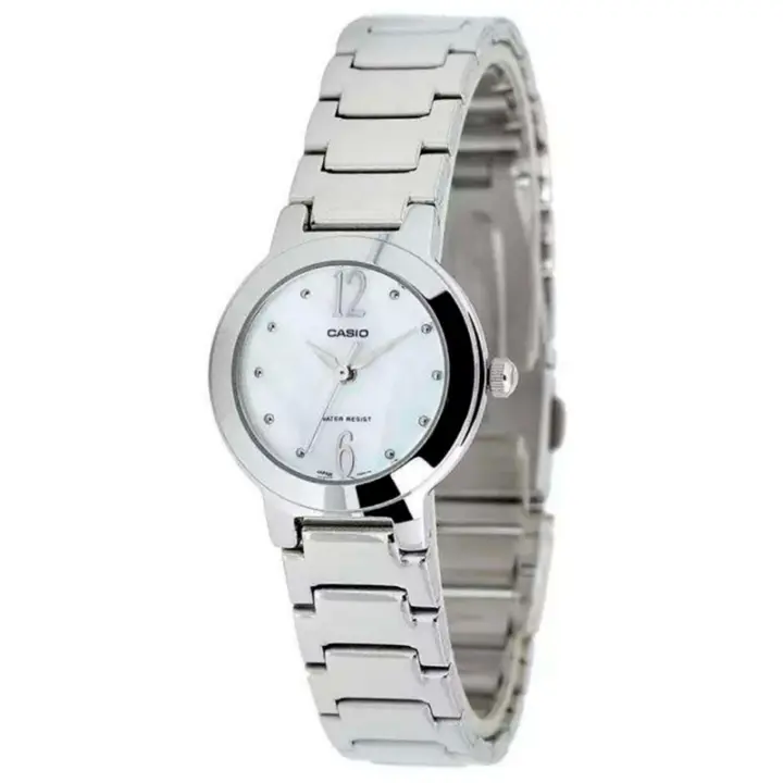 Casio  Ltp-1191a-7a Reloj De Pulsera Analógico Para Mujer Color Plateado - 1