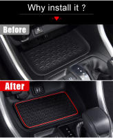 Alfombrilla Antideslizante Para Interior De Coche Puerta Ranura Vaso Accesorios Para Toyota RAV4 XA50 2019-2023 Silica Gel - details 1