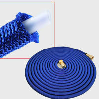 Tubo De Riego Jardín Expansible Flexible Con Conexiones De Latón Sólido Y Doble Goma Portátil Para Patio 3 Veces Telescopio - details 3